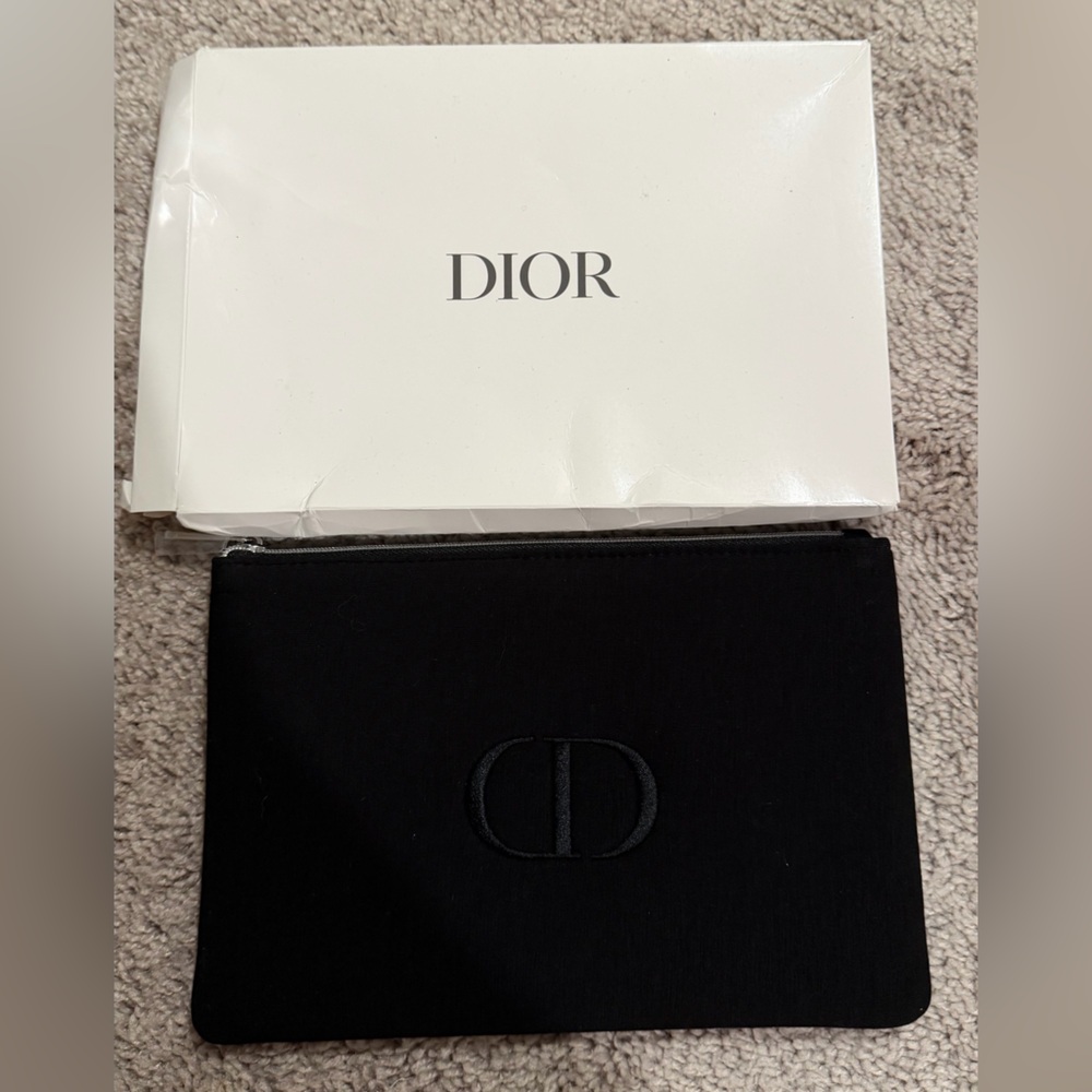Dior black clutch